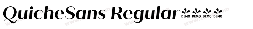 QuicheSans Regular字体转换